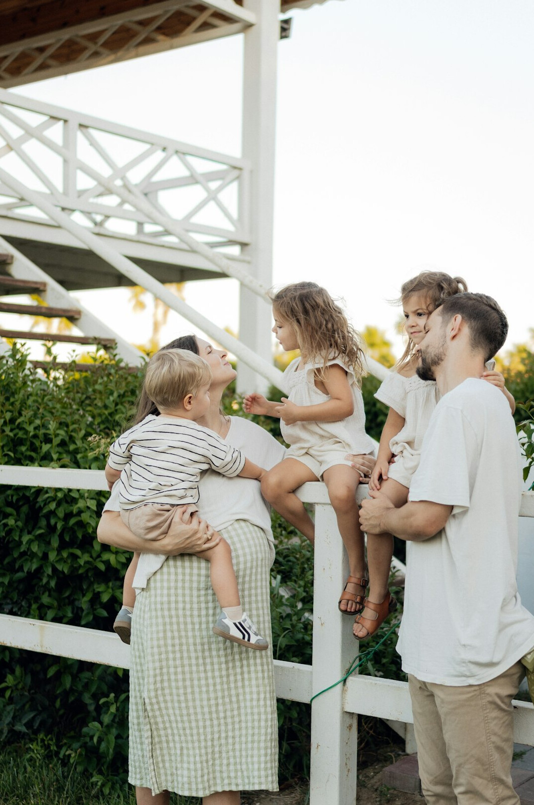 family discussing